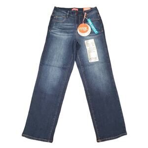 Astor Denim High Rise Ankle Straight Dark Washed Denim Blue Jeans BNWT - Size 5